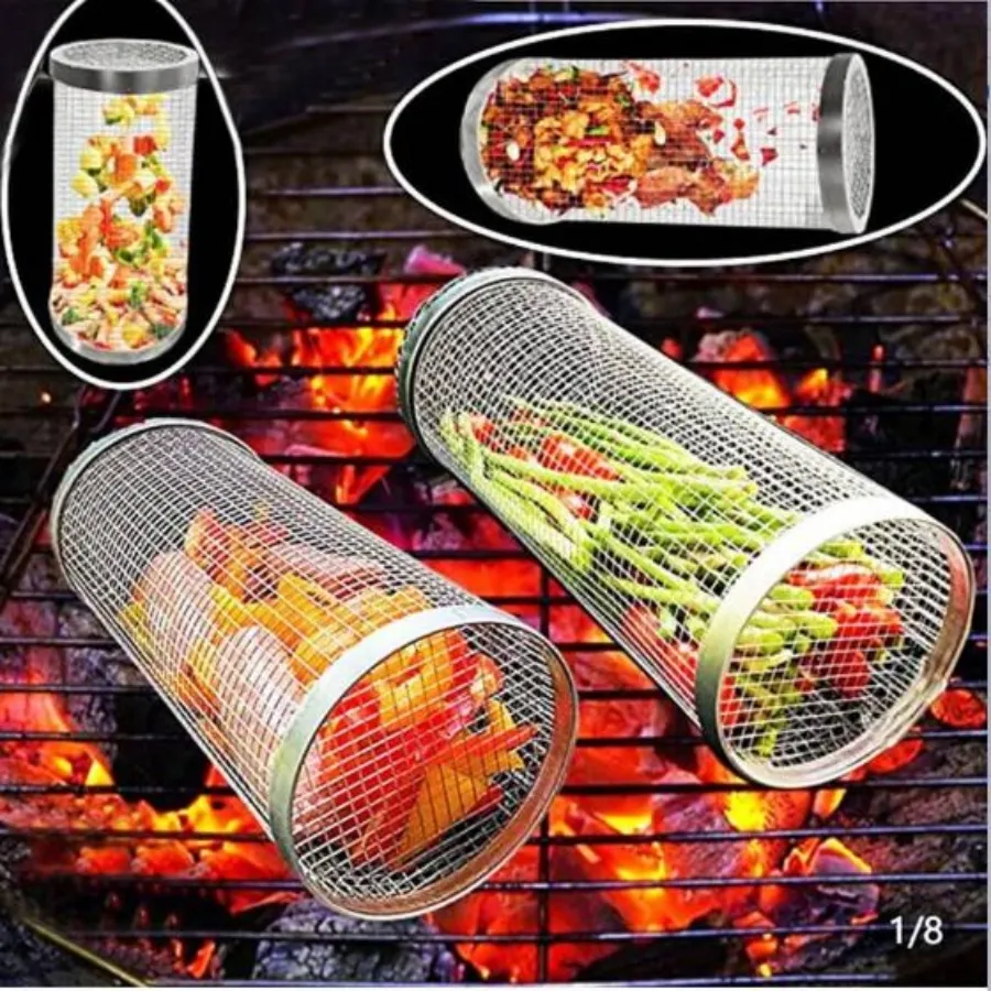 BBQ Grill Cage BBQ BAVE STATIN STATEL GRIBECUE GOOTICE GRILL DROCOWY KOCHEK ROTISSERIE BAKT BBQ BBQ GRID GRID