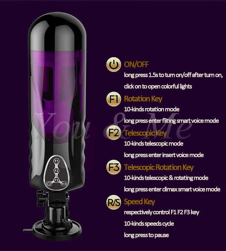 Electric Automatic Masturbator With Heating And Piston Function_voghion.com
