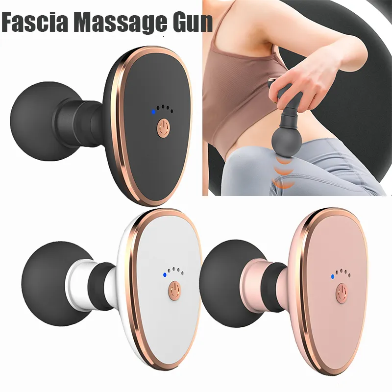 Helkroppsmassager Electric Massage Gun Portable Mini Neck Back Deep Tissue Vibration Pain Relief Fitness For Muscle Relaxatio 230804