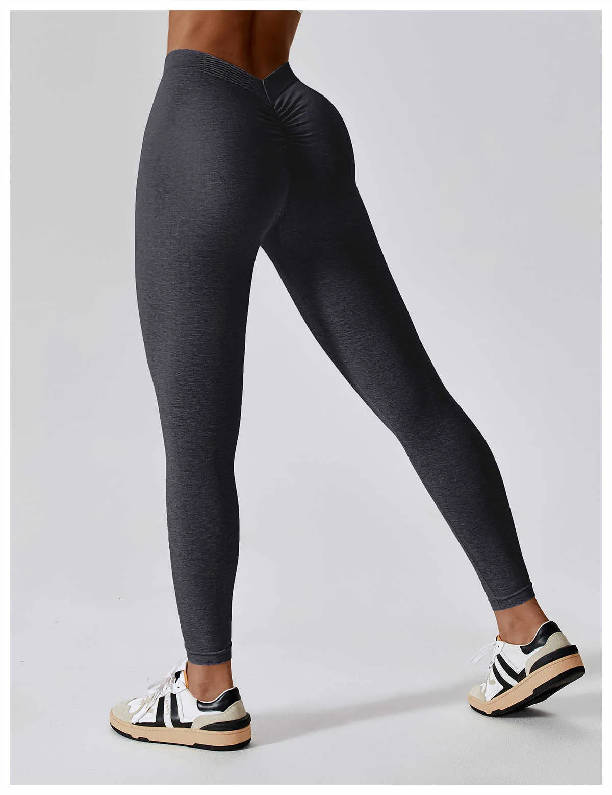 V Back Scrunch Leggings Female Yoga Pants Seamless High Waist Sports Women  Running Gym Clothes Workout Tights From 10,13 €