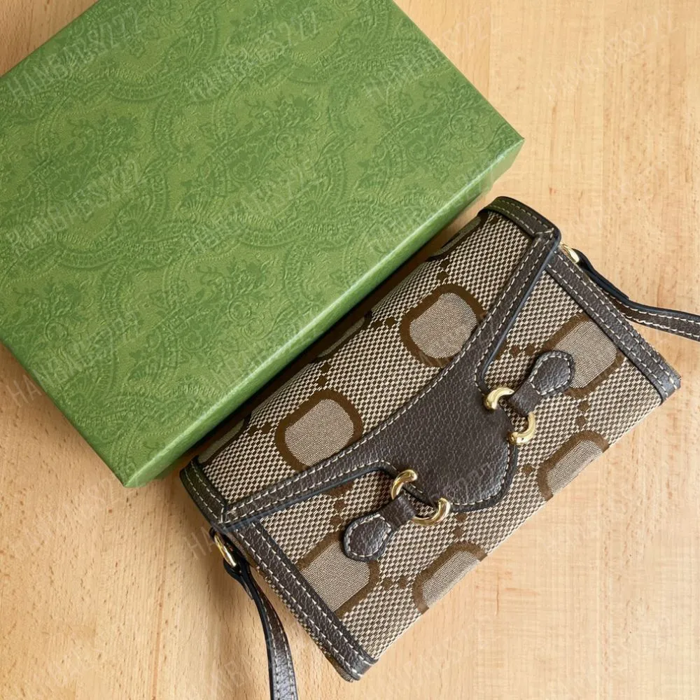 Hästbit mini axelväska designer väska kedja band crossbody väska handväska kvinnor läder mode klassisk stil pochette hasp blixtlås plånböcker handväska 2024