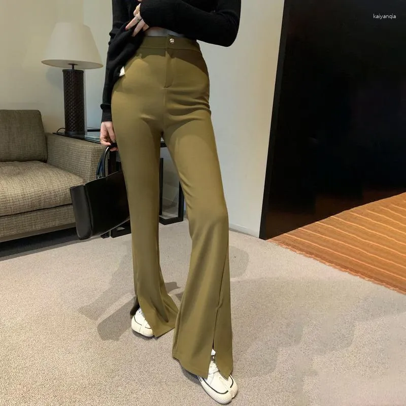 Pantalon femme évasé hot sale
