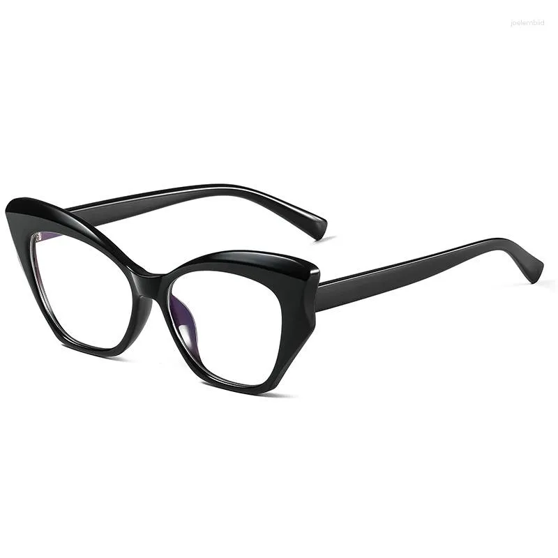 Lunettes de soleil transparentes ordinateur lunettes cadre femmes hommes Anti lumière bleue papillon lunettes bloquant optique Spectacle lunettes