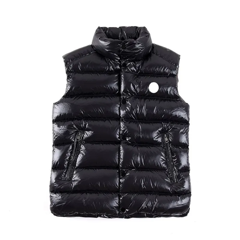 Klassieke borst NFC-badge Heren donsvest Stand Kraag heren gilet Mode Winter donsvest Maat 1 - 5229W