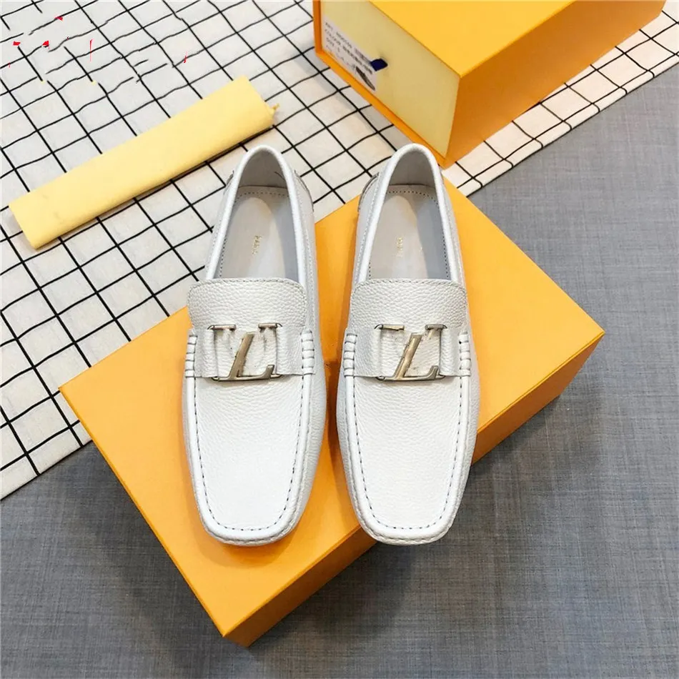 Mens Genuine Leather Driving Shoes Loafers Moccasins Slip-On  display picture 1