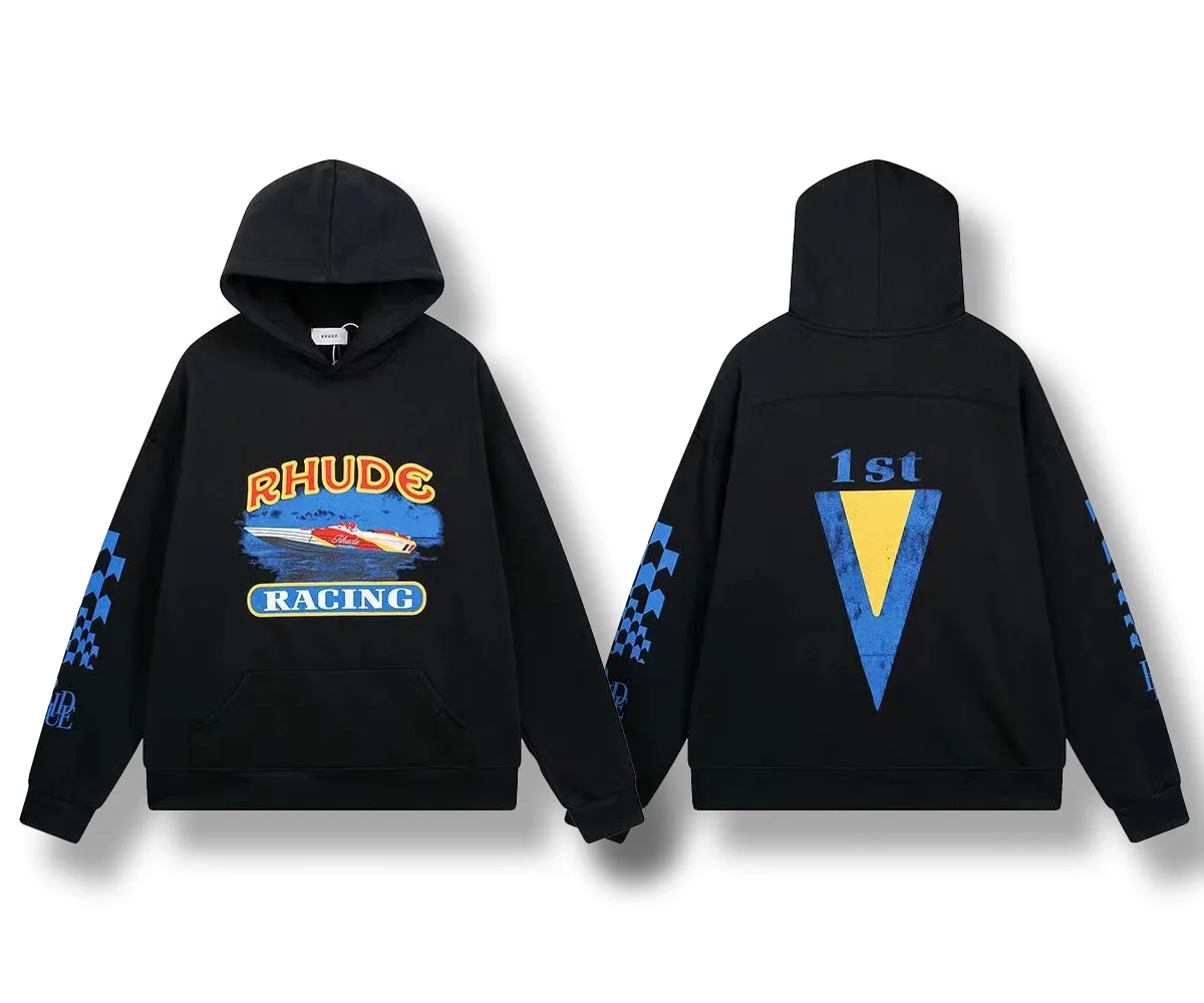 ★大人気商品★ Rhude DHgate.com:Men's Hoodie Loose Print Letter Shirt トップス