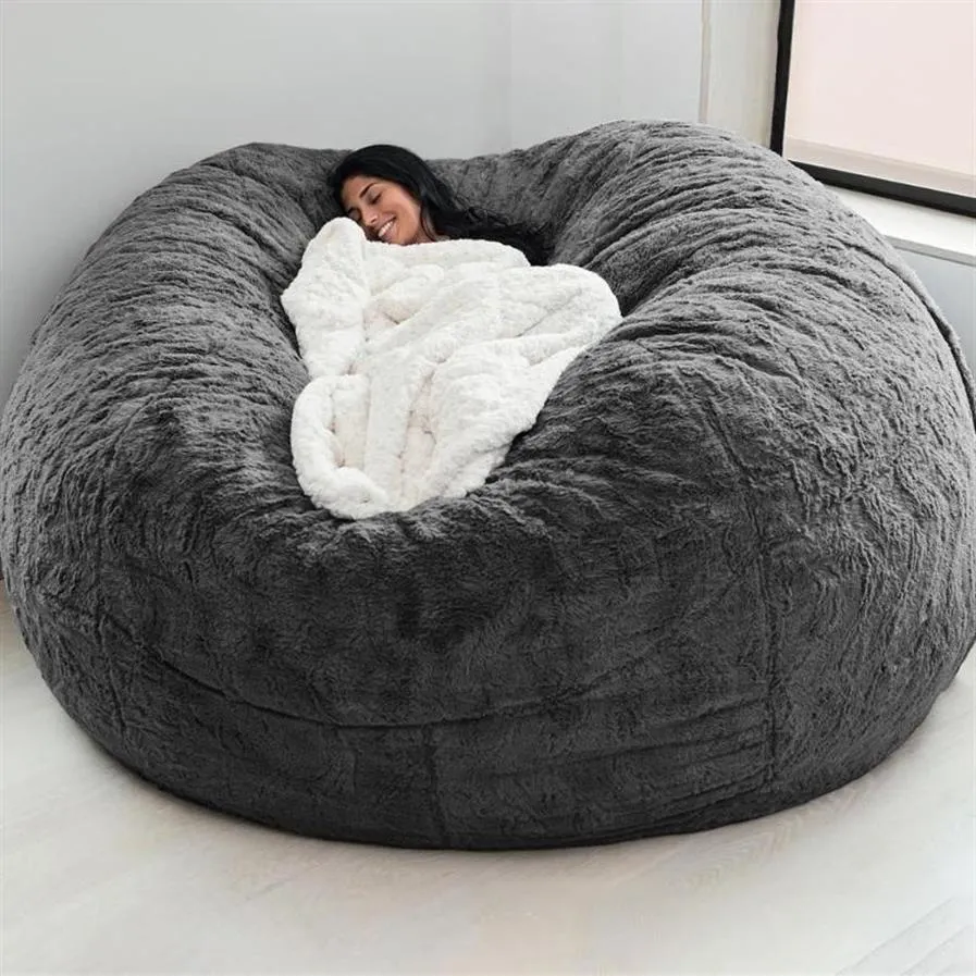 Stuhlhussen Lazy Bean Bag Sofabezug für Wohnzimmer Liege Sitz Couch Stühle Tuch Puff Tatami Asiento304q