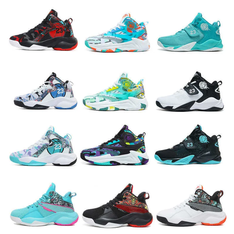 Womens Mens Basketball Shoes Youth High Top Sneakers Anti Slip Lightweight Training Shoes For Boys Girls Size 36-45