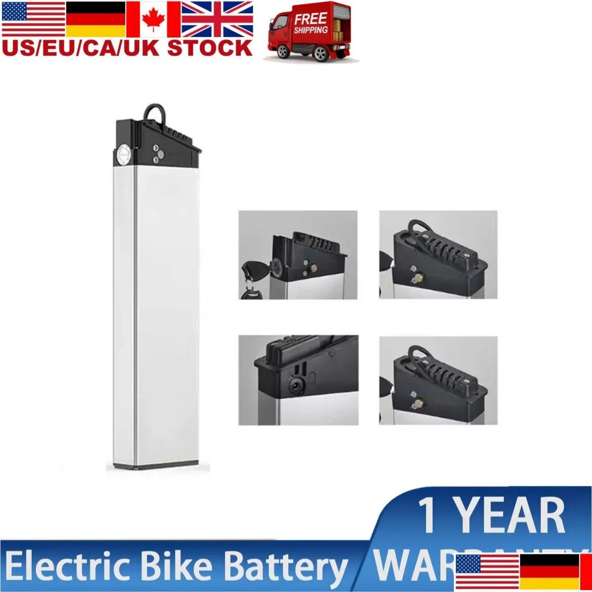 Batteries d'origine pour Samebike Lo26 20Xd30 batterie amovible 48V 10.4Ah 12.8Ah 14Ah pliant Ebike intégré vélo électrique Drop Deliv Dh6Uc