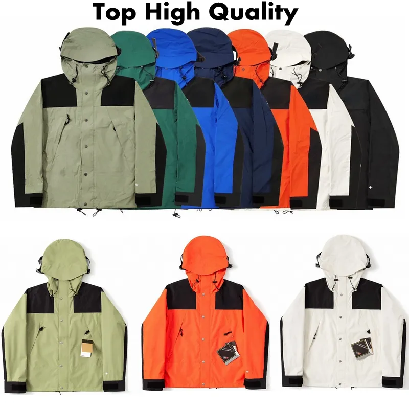 Top 1990 Mężczyzn Mężczyzn Designerka na zewnątrz Wspinaczka Windbreaker Turing Rain Rain Camping Tactical Coats