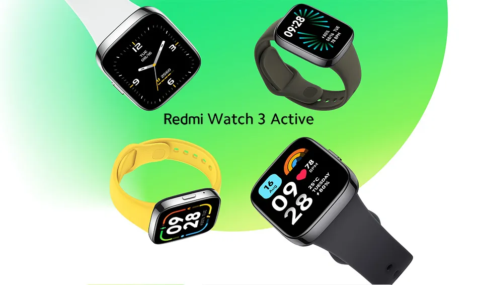 Xiaomi Redmi Watch 3 Active, Bluetooth, Voice Call, 1.83 Zowie Rl Lcd,  Blood Oxygen & Heart Rate, 100+ Sport Modes From Mi_fan, $57.13