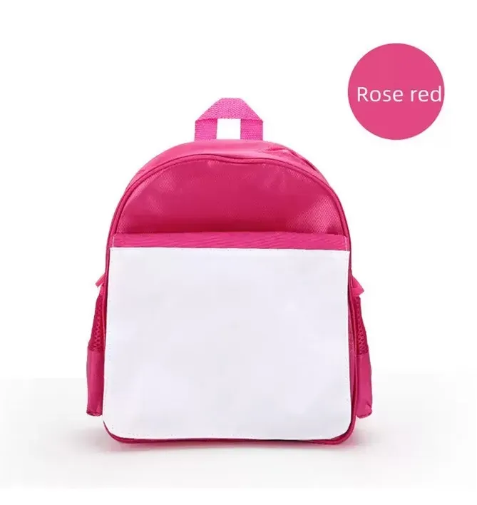 Sublimation Blanks Schoolbag School Supplies Children Kids Backpacks Kindergarten Polyester DIY Book Bag Fast Ship