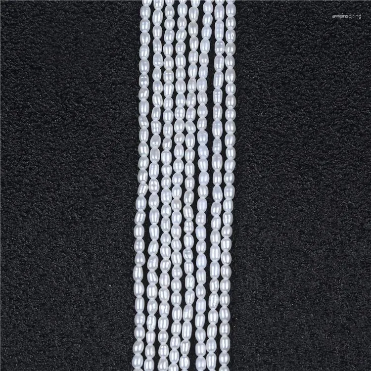 Beads Wholesale 2-2.5mm Grade Rice Freshwater Pearl Strands