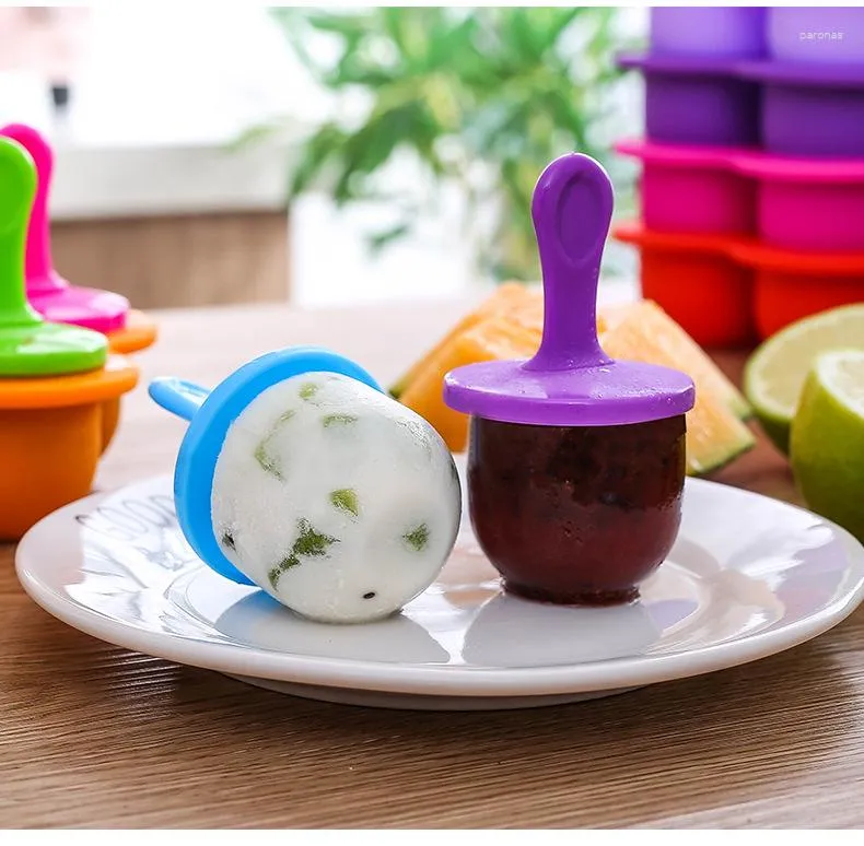 ベーキング型アイスロリーズポップカビ携帯用食品グレードのアイスキャンディーボールメーカーベビーDIYサプリメントツールフルーツシェイクアクセサリー