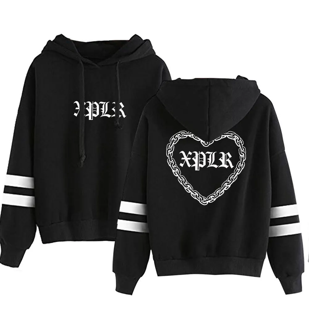 Sweats à capuche pour hommes Sweats à capuche XPLR Chainlink Hoodie Sam et Colby Merch unisexe sans poche barres parallèles manches sweat hommes vêtements pour femmes 230804