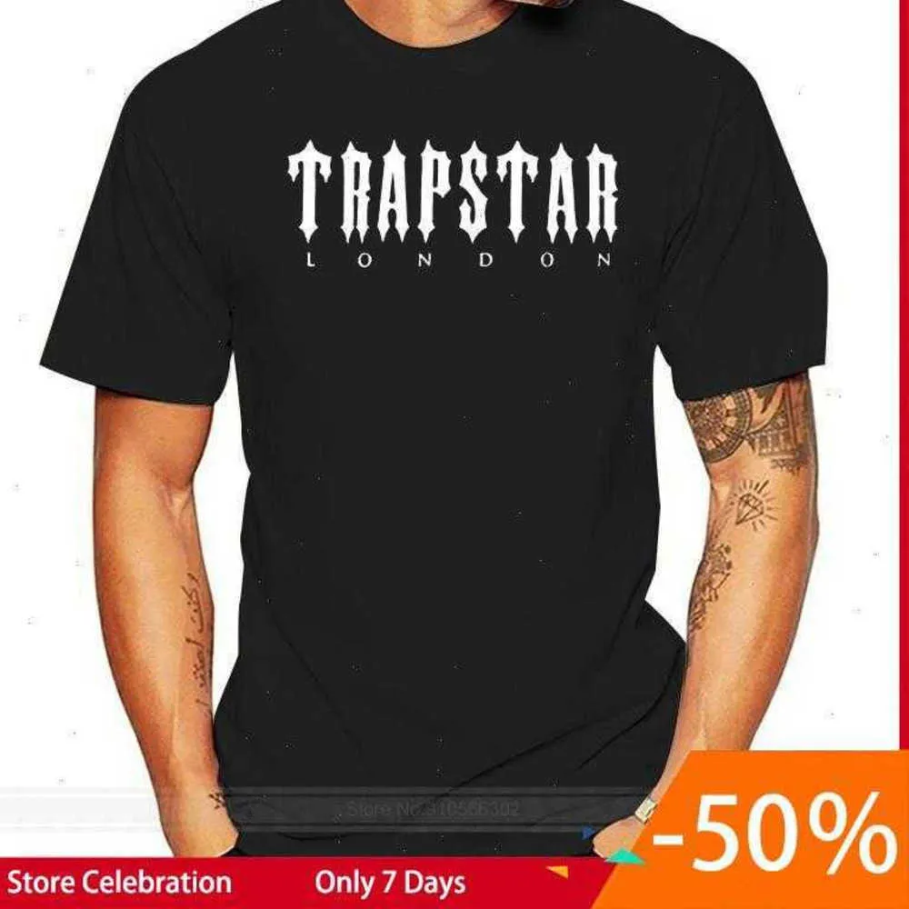 New Shirt Trapstar London Logo Men's Black T-Shirt USA Size S to 5XL