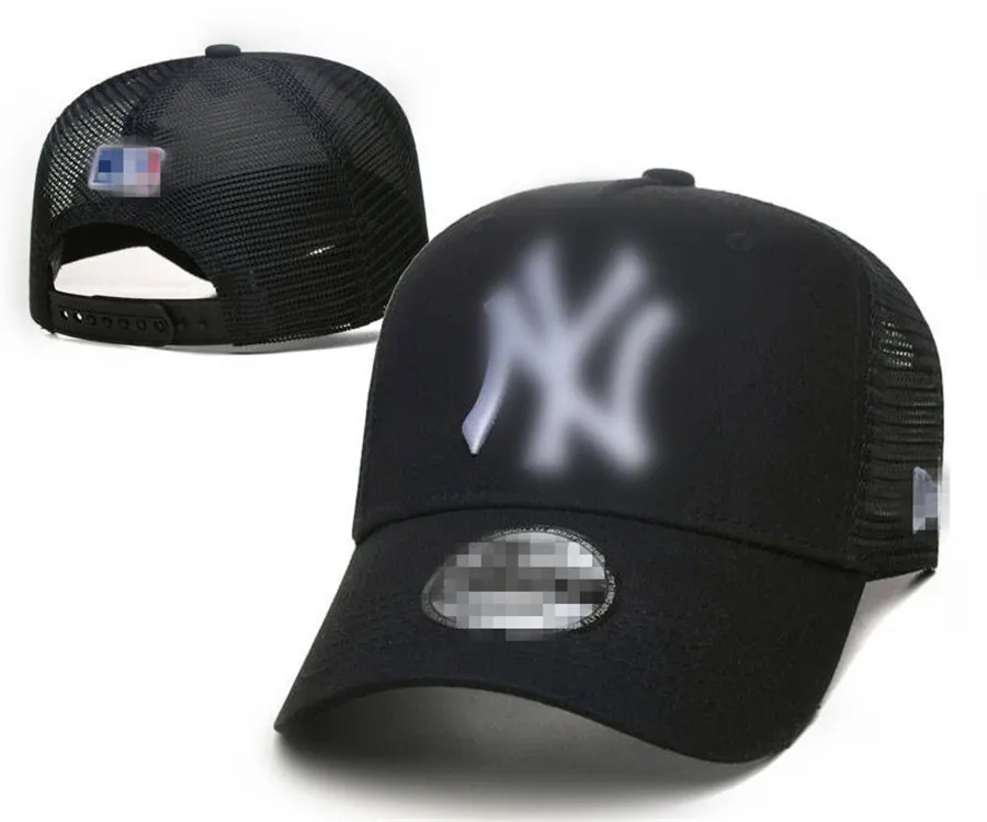 Modedesign brev new york män hattar baseball cap boll mössor för man kvinna justerbar hink hatt mössor kupol toppkvalitet n-4