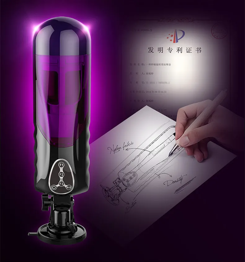 Electric Automatic Masturbator With Heating And Piston Function_voghion.com