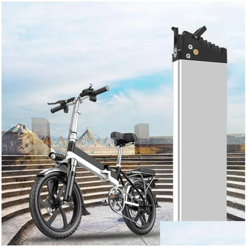 Batterier 26 Folding Ebike litiumbatteri 48 volt ersättning 36V 10.4AH 13AH 14AH 16AH 17.5AH Electric Bicycle Li ion EU UK DROP D DH1BL