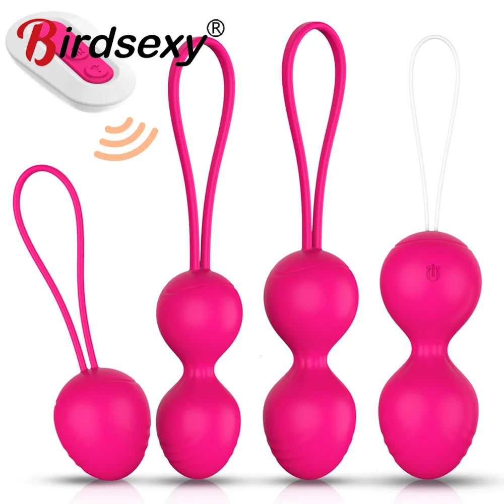 EggsBullets Kegel Balls Vibratore Uovo vibrante Giocattoli sessuali per donna Telecomando Esercizio stretto vaginale Ben Wa Geisha Muscle Shrink dfty 230804