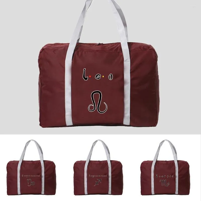 Worki duffel duże pojemność Składane torebki podróży Organizatorzy unisex konstelacja wzór bagażu Wodoodporne torba do przenoszenia