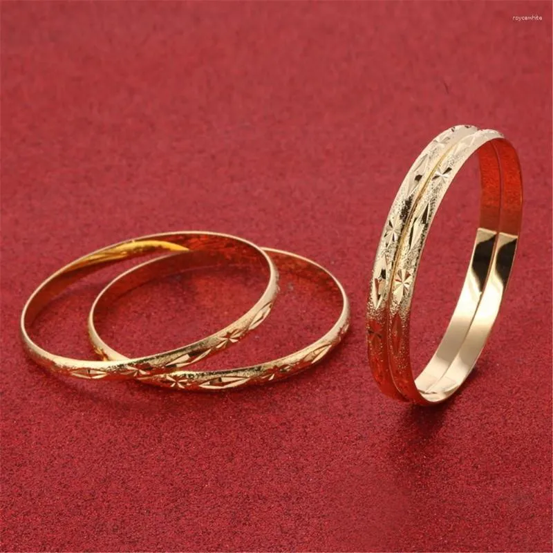 Bangle 4st Gold Color Dubai Bride Wedding Etiopian African Arab Women Jewelry