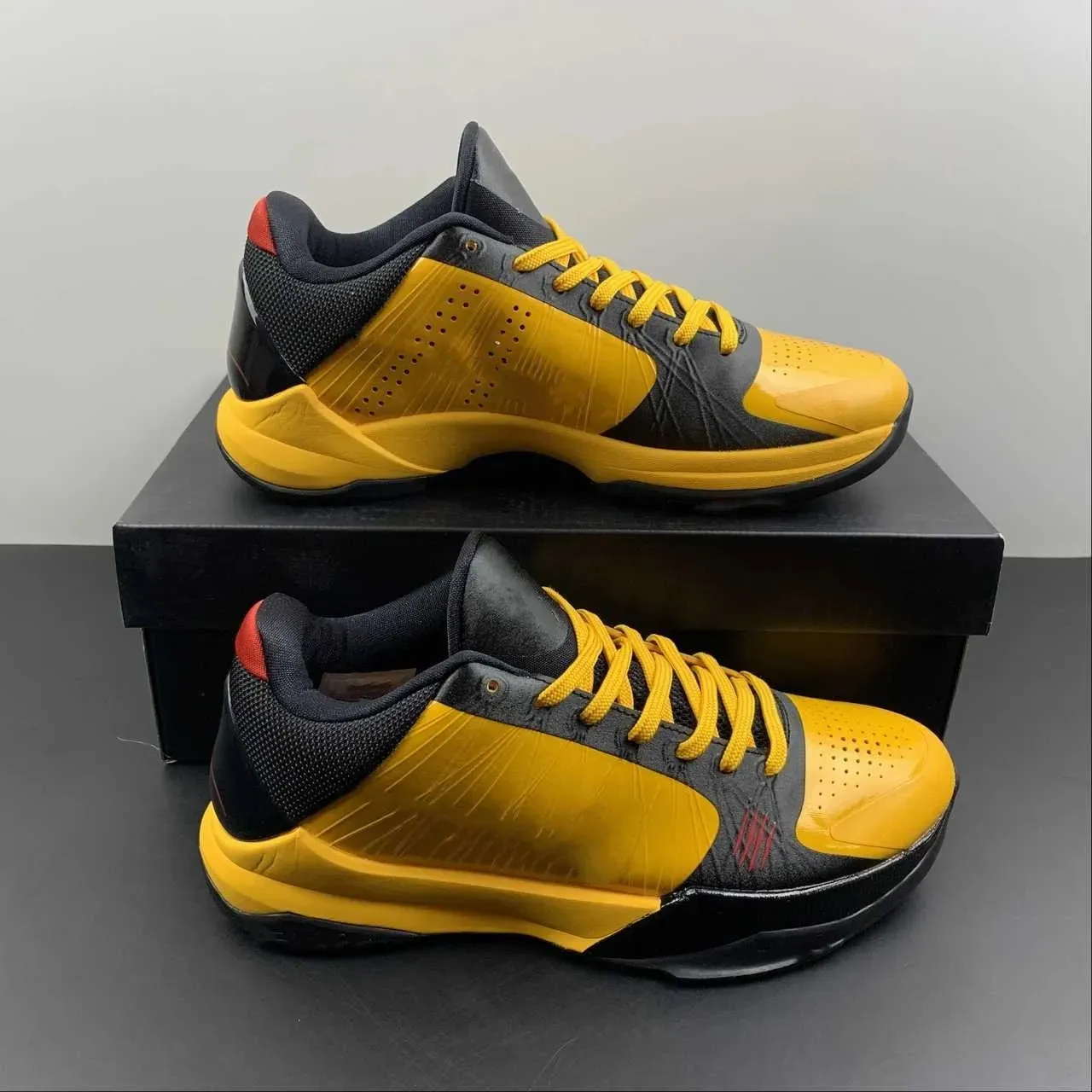 Mamba 5s Proto Bruce Lee Yellow Basketball Shoes Designer Men Shoes