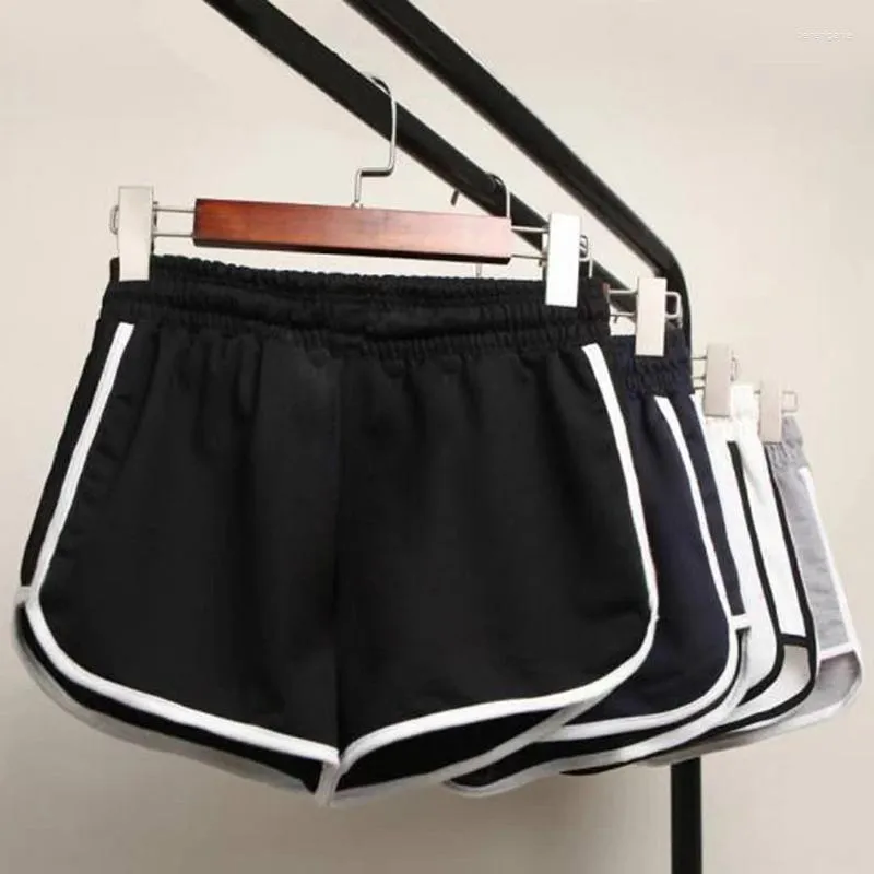 Shorts Feminino Coreano Solto Secagem Rápida Verão Fino Corrida Fitness Lazer Anti-Desgaste Calças Ins-Tendência Calças de Pernas Largas