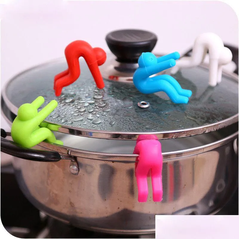 Cookware Parts Creative Sile Lift For Pot Er Overflow Proof Device Highter Tool Phone Bracket Kitchen Gadgets Tools Accessories Drop D Dhcun