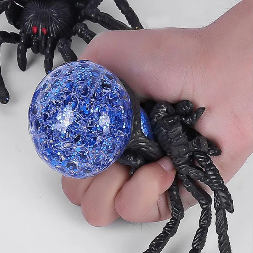4 Stück Spinne Squeeze Spielzeug, Halloween Spinne Produktbild-Vorschau 4