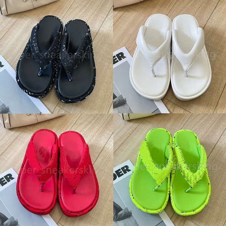 Triple S tofflor Paris Women Letter Sandals Platform Slipper Woman Mules Slide Beach Slides Flip Flops Storlek 35-42