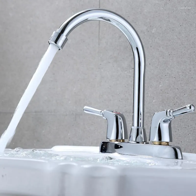 Rubinetti del lavandino del bagno e rubinetto dell'acqua fredda Cucina Lavabo pressurizzato per uso domestico a prova di spruzzi Girevole Durevole Top H8258