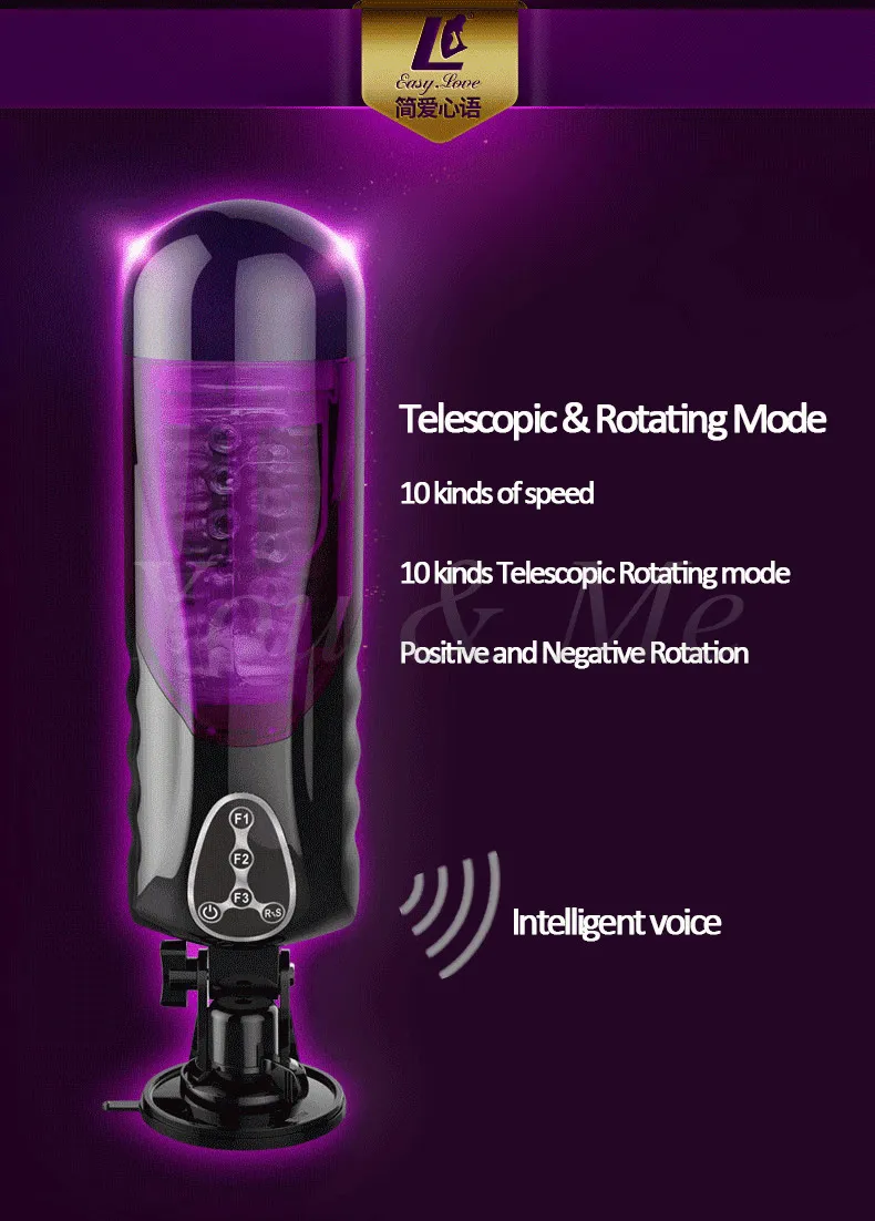 Electric Automatic Masturbator With Heating And Piston Function_voghion.com