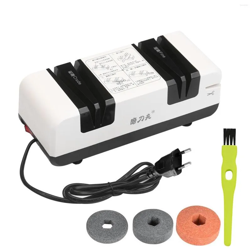 Other Knife Accessories Electric Sharpener Automatic Cut Sharpeners With 15-Degree Bevel Crude Straight Serrated Knives Scissors Cutter