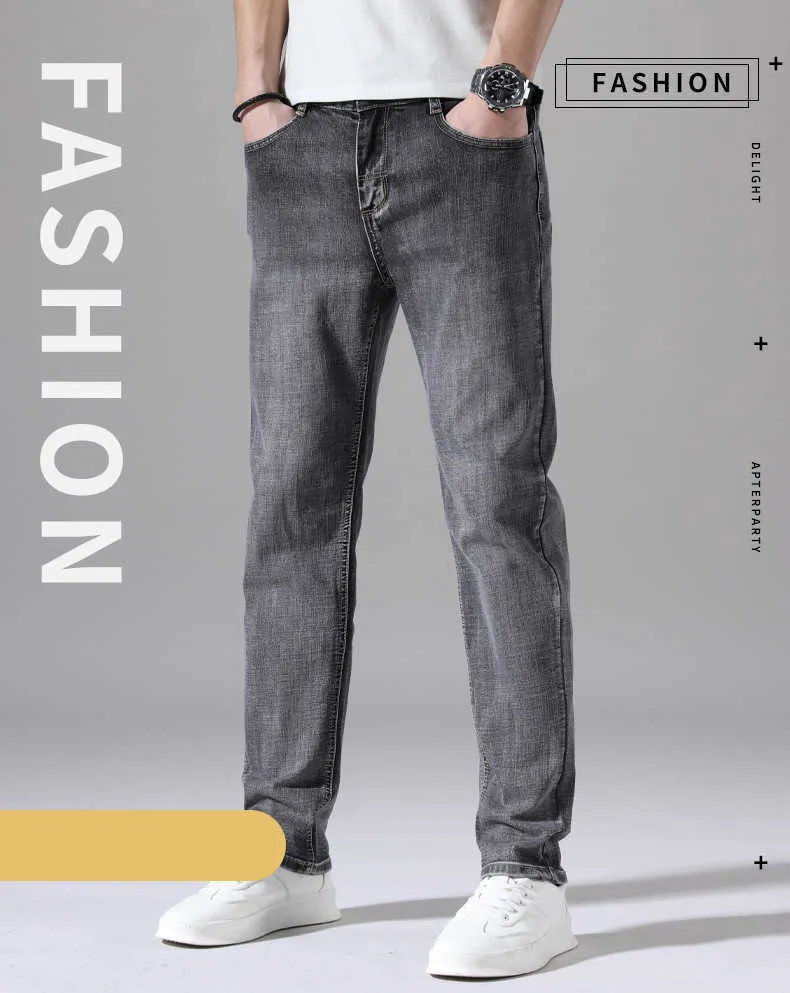 Pantalones Vaqueros Para Hombre Streetwear Otono Invierno Pantalones Vaqueros Para Hombre Moda Retro Rectos Pantalones De Mezclilla Elasticos Regulares Pantalones Hombres Clasicos Tamano Grande 28 40 ...