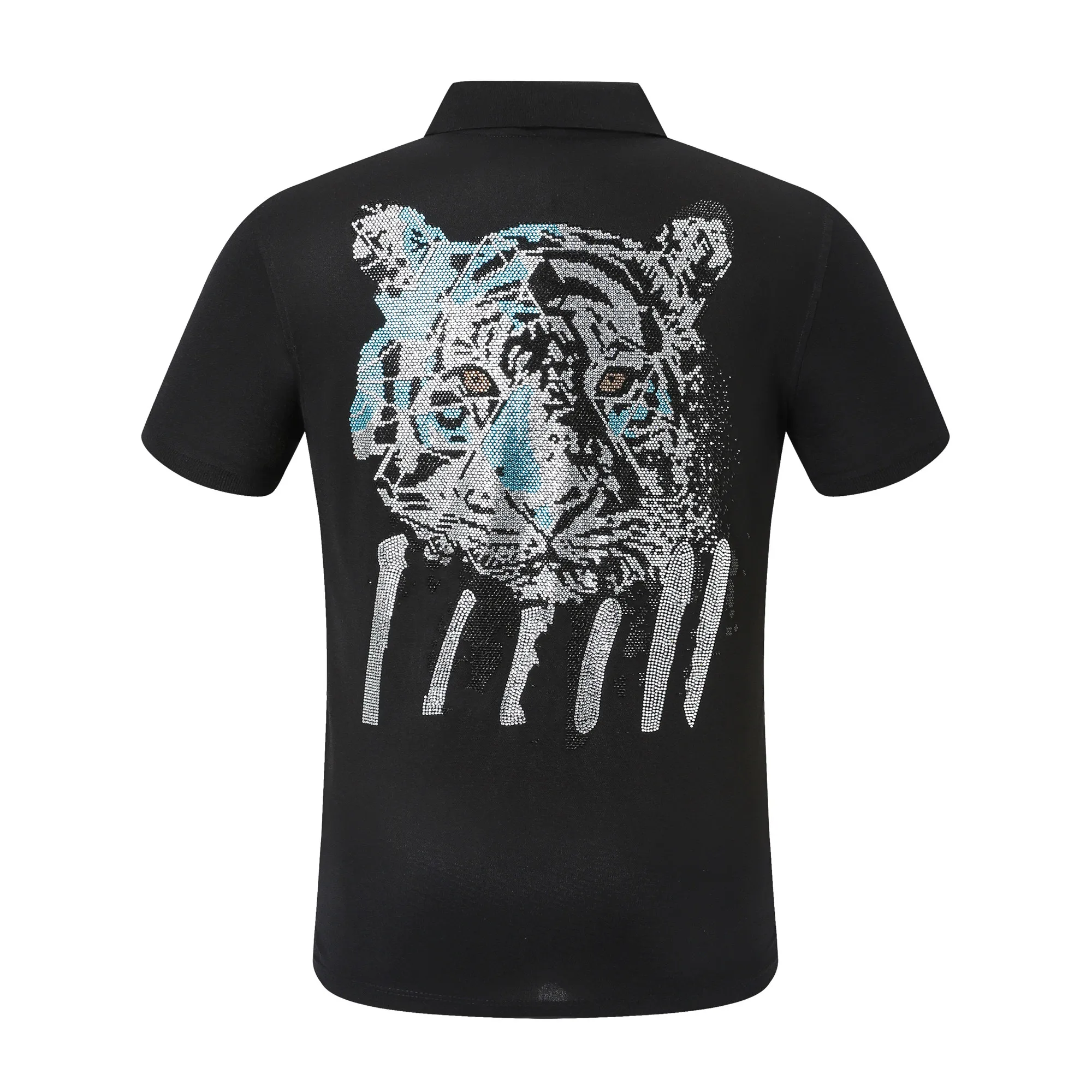 Nouveau style Phillip Plain Men T-Shirt designer PP Skull Diamond t-shirt Manches courtes Dollar Ours brun Marque Revers haute qualité Skulls Paris T-Shirt PP polo pp9020