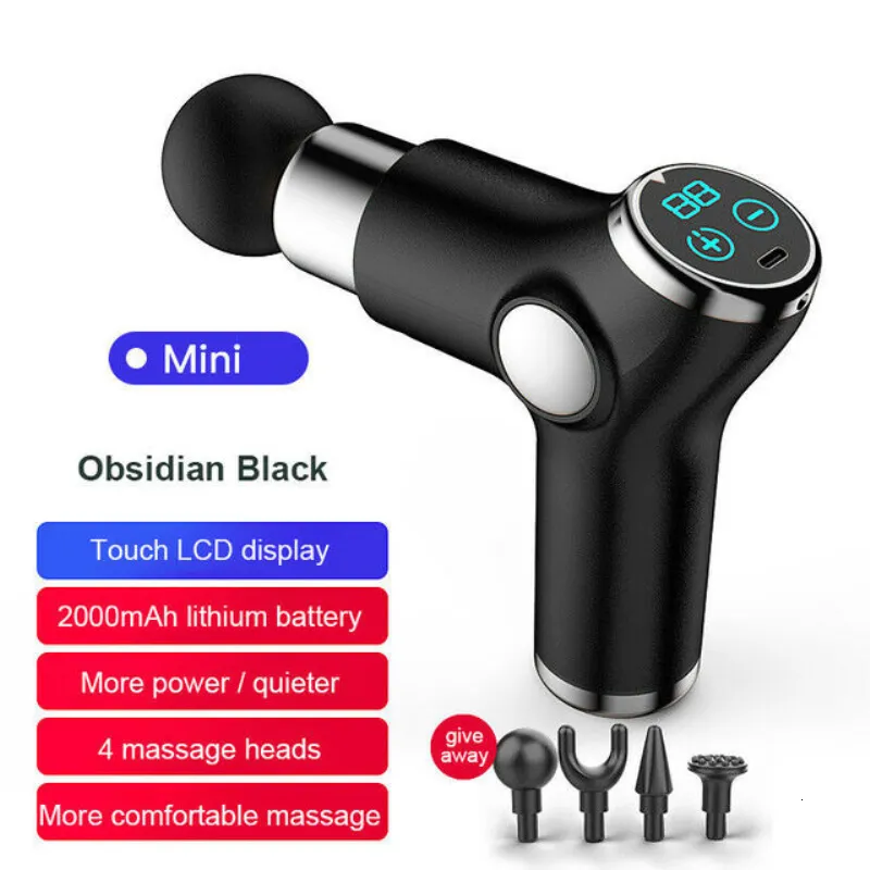 Full Body Massager Massage Gun Portable Percussion Pistol For Neck Deep Tissue Muscle Relaxation Gout Pain Relief Fitness 230804
