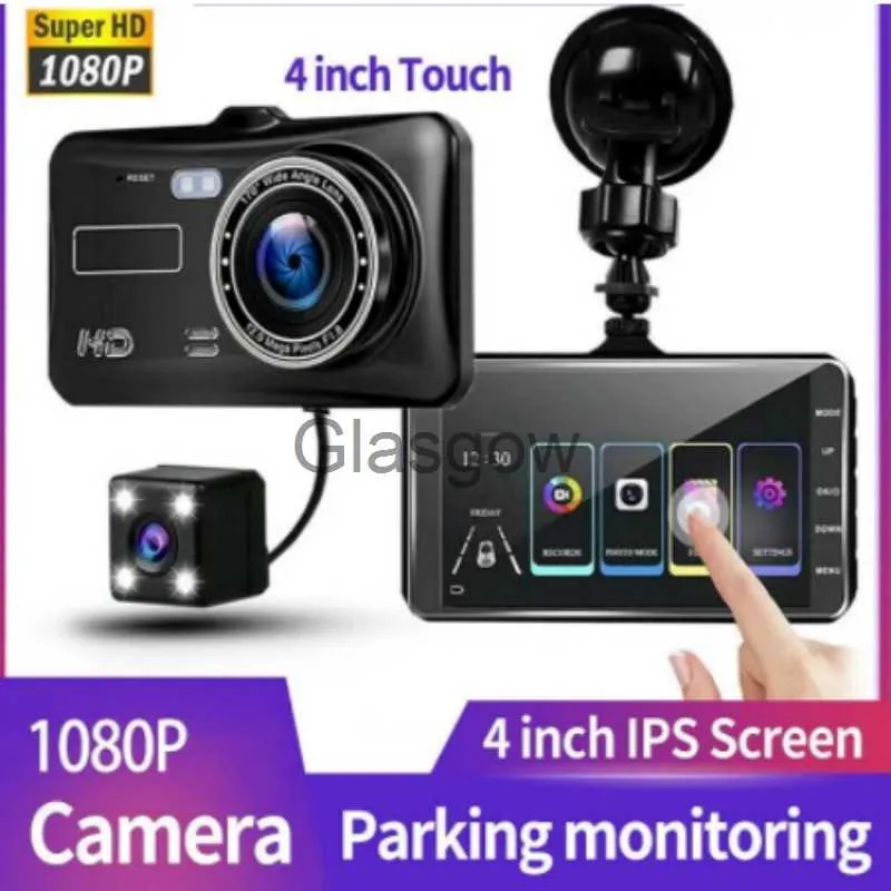 DVR de voiture Dash Cam Caméra avant et arrière CAR DVR Enregistreur vidéo de voiture Véhicule Black Box FULL HD 1080P Night Vision Driver Recorder x0804 x0804