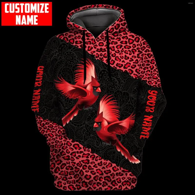 Mannen Hoodies PLstar Cosmos Est 3D Print Kardinaal Vogels Gift Art Grappige Harajuku Streetwear Casual Unieke Unisex Hoodies/Sweatshirt/Zip -4