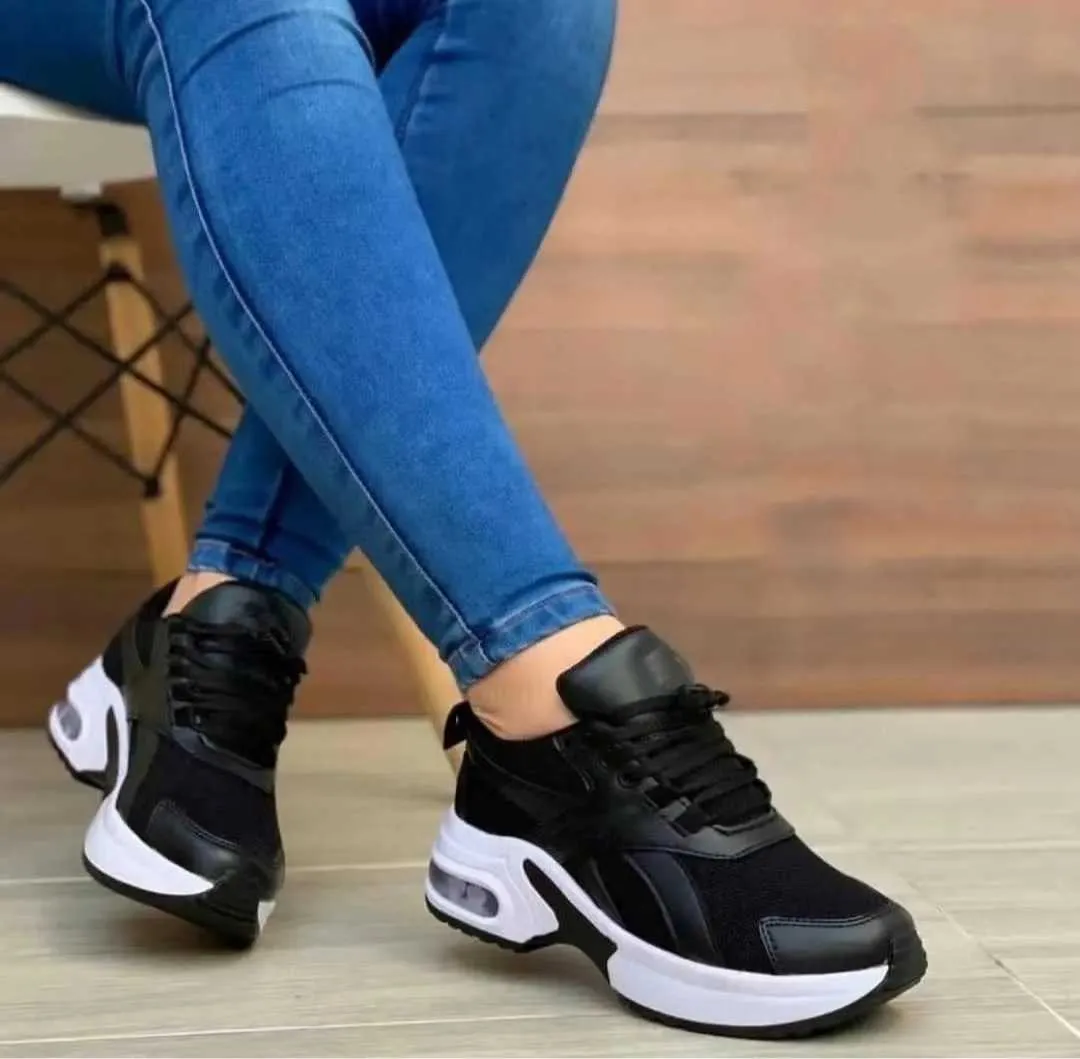 Klänningskor kvinnor sportskor damer utomhus löpskor mesh andningsbara kvinnor sneakers gratis frakt tennisskor kvinnliga slappa sneakers j230806