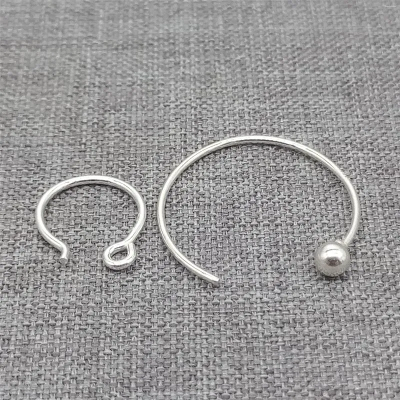 Backs Earrings 6prs Of 925 Sterling Silver Circle Earring Wires Endless Ball End Earwire