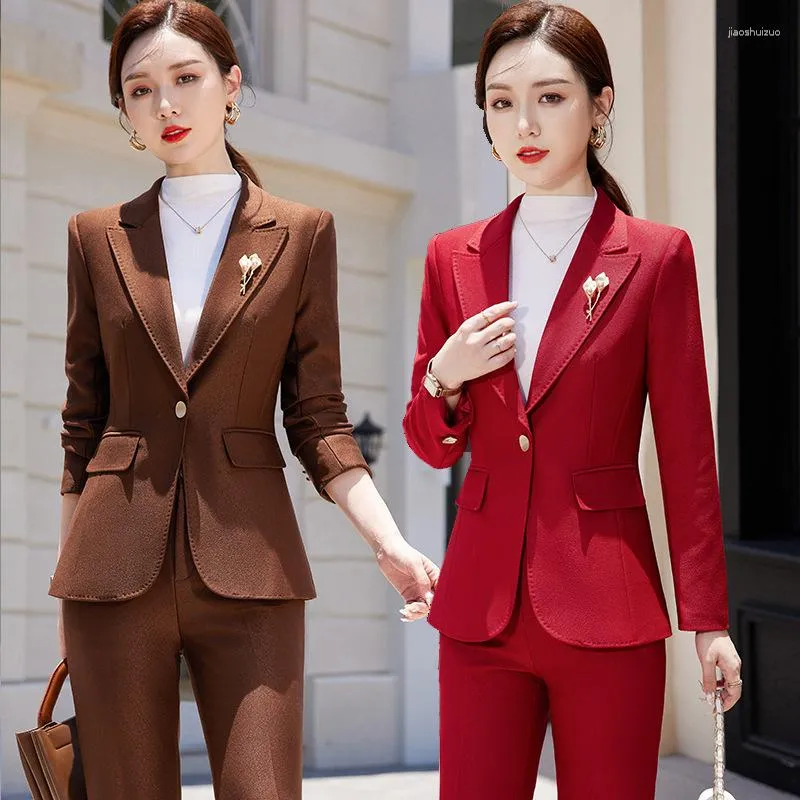 Elegant Office Lady Sets England Style Women 3 Piece Outfits Suit