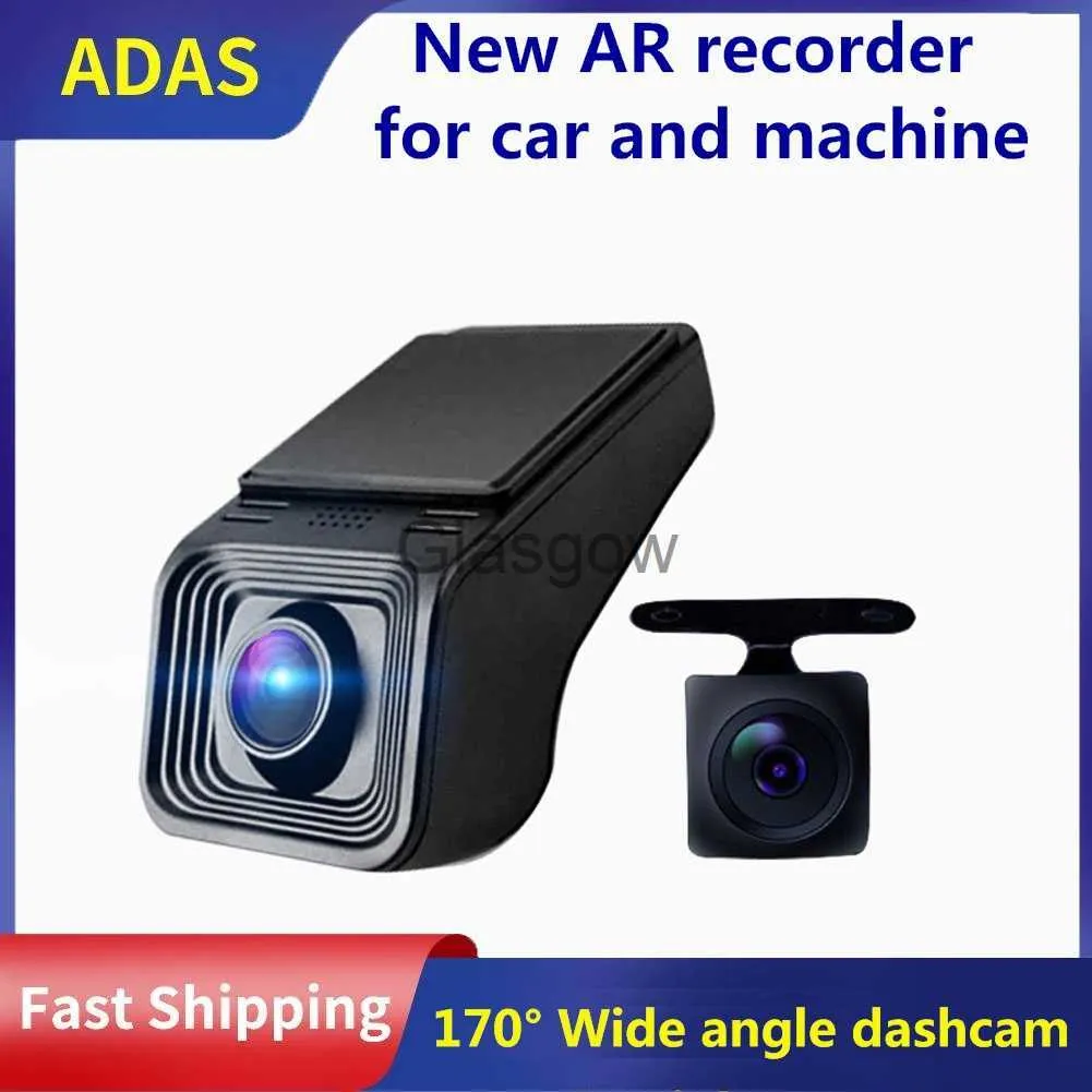 Car DVRs HD Car Dash Cam Single Dual Lens Dash Camera ADAS Wide Angle Night Vision 24H Parking Monitor Car DVR Black Box Driving Recorder x0804 x0804