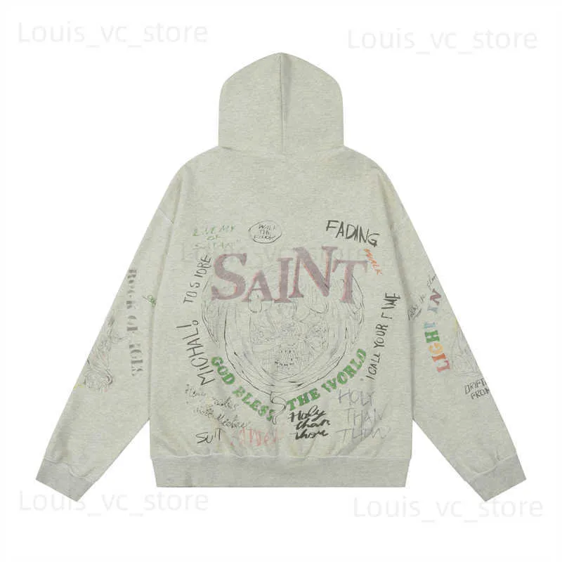 【SAINT MICHAEL】HOODIE ヴィンテージ感 ジップ フーディ SAINT Mxxxxxxx / SAINT MICHAEL セントマイケル パーカー