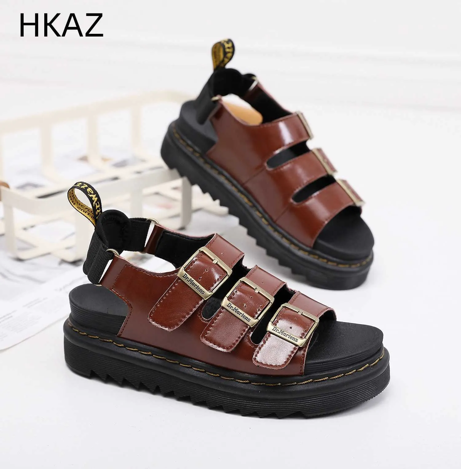 Sandalen Damen Sandalen Mode Outdoor Echtes Leder Strand Kawaii Roma Schuhe Atmungsaktive Damen Trendige Plateausandalen Neu im Sommer J230806