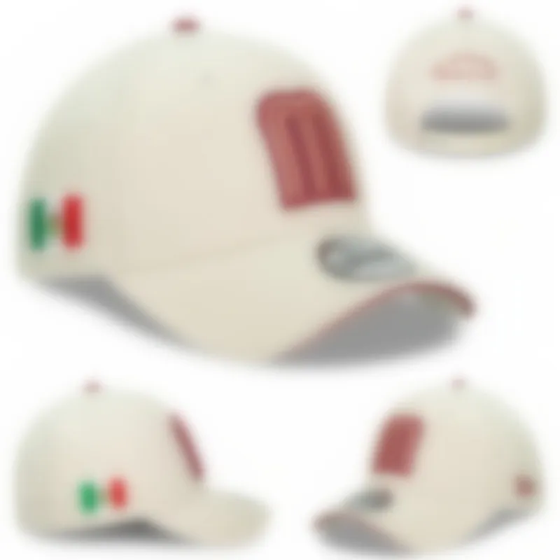 새로운 팀 LA 멕시코 타이거 야구 모자 야외 여성 캐주얼면 조절 식 자수 모자