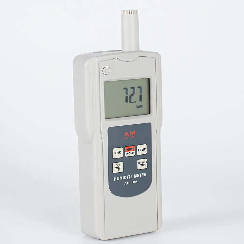 Bärbar temperaturfuktighetsmätare AH-192 Högupplösning Quartz Crystal Digital Thermometer Hygrometer