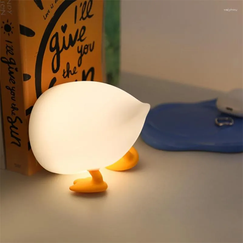 Ночные огни милые детские светильники USB зарядка PAT Dumming Light Duck светодиодная лампа