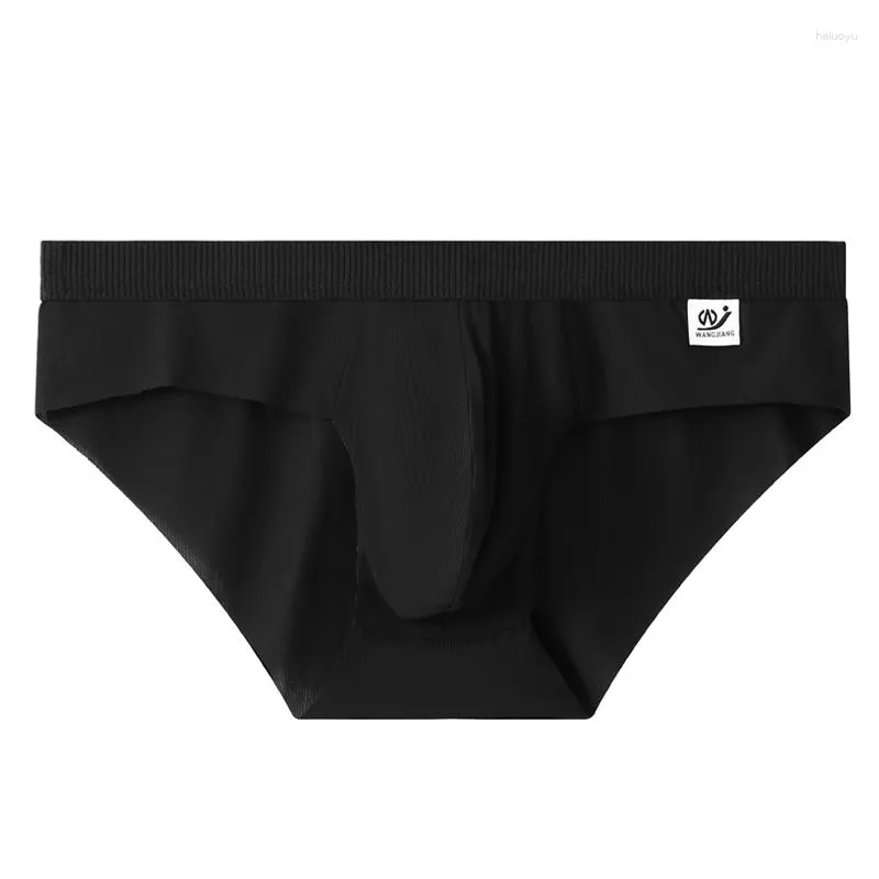 Mutande Intimo da uomo sexy Slip Bikini Homme Mutandine senza cuciture Uomo Solido Custodia in seta di ghiaccio trasparente Pene maschile