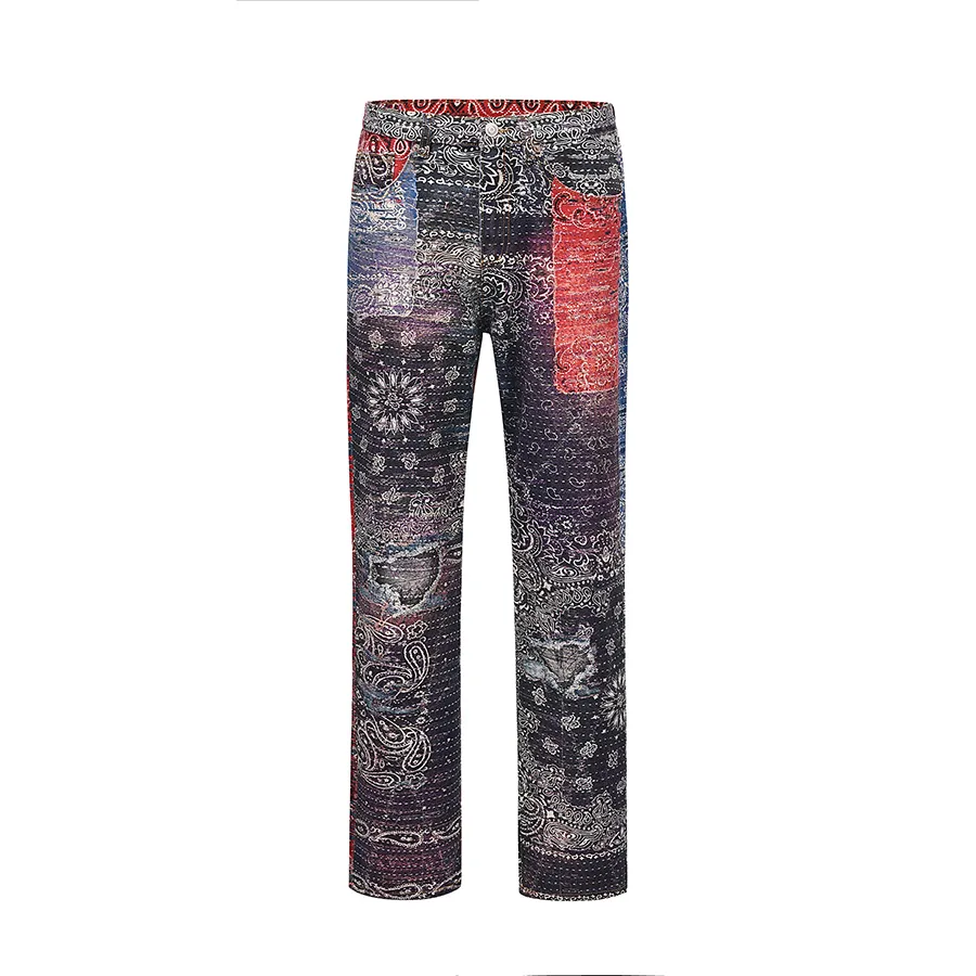 DHgate.com:Mens Cashew Vintage Jeans, Hip Hop Slim Fit Straight Pants ...